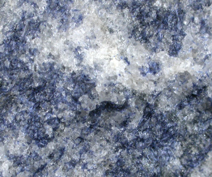 Dumortierite in Quartz from Clip Mine, Yuma County, Arizona