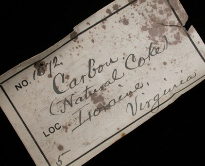 Carbon - natural coke from Loraine, Piedmont Basin, Virginia