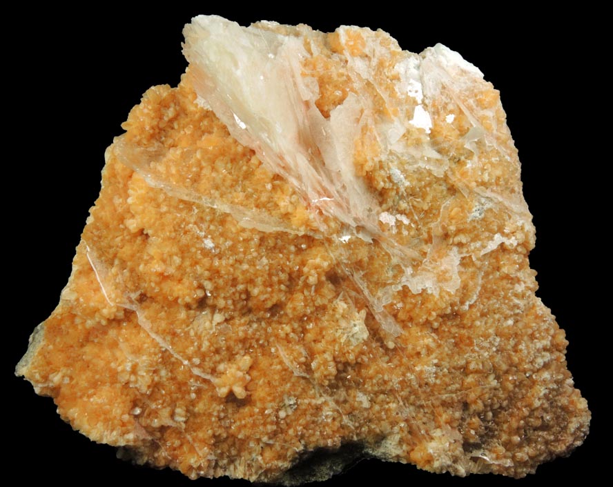 Stilbite-Ca and Calcite from Water Tunnel No.3 under Roosevelt Island, New York City, New York County, New York