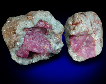 Corundum var. Ruby in Margarite from Clarkesville, Habersham County, Georgia