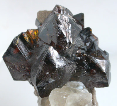 Sphalerite and Calcite from Steetly Quarry, Dundas, Ontario, Canada