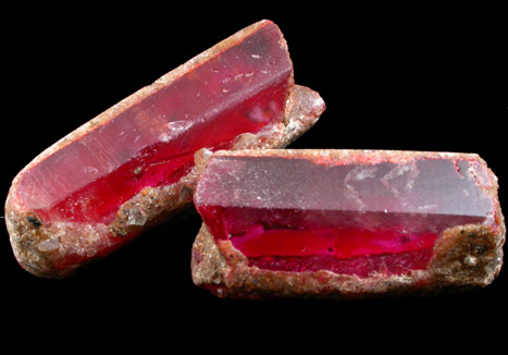 Synthetic Red Beryl from Man-made