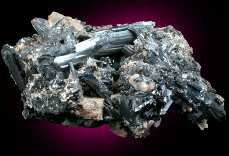 Stibnite from Ambrose Mine, Statyton District, near Hollister, san Benito County, California