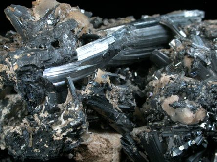 Stibnite from Ambrose Mine, Statyton District, near Hollister, san Benito County, California