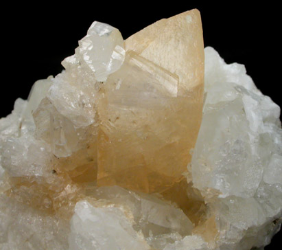 Calcite in Datolite from Lane's Quarry, Westfield, Hampden County, Massachusetts