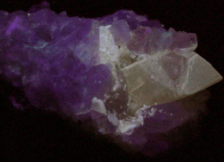Calcite in Datolite from Lane's Quarry, Westfield, Hampden County, Massachusetts