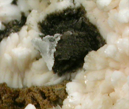 Stilbite, Heulandite, Calcite from Summit Quarry, Union County, New Jersey