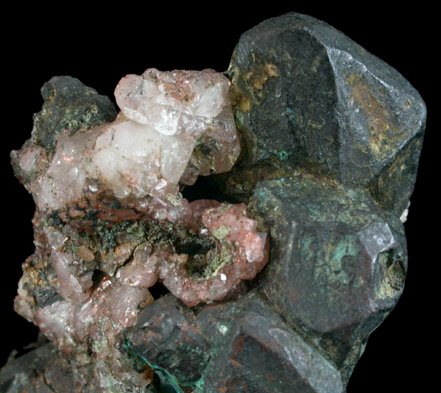 Copper, Silver, Datolite from Central Mine, Keweenaw Peninsula Copper District, Michigan
