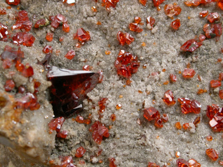 Sphalerite var. Ruby Jack from Tri-State Lead-Zinc Mining District, near Joplin, Jasper County, Missouri