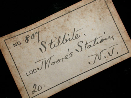 Stilbite from Moore's Station, Mercer County, New Jersey