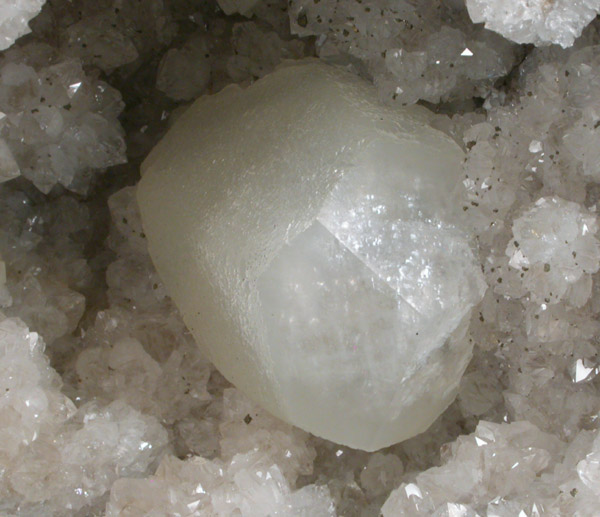 Quartz Geode with Calcite from Keokuk, Lee County, Iowa