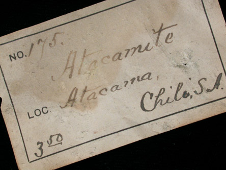 Atacamite from Copiapo, Atacama Desert, Chile (Type Locality for Atacamite)