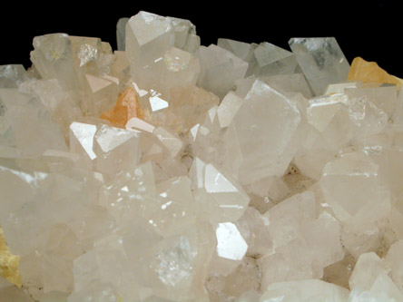 Celestine on Sulfur from Agrigento District (Girgenti), Sicily, Italy