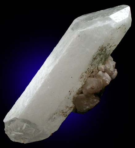 Quartz with Calcite from Lyndhurst Mine, near Black Rapids, Ontario, Canada