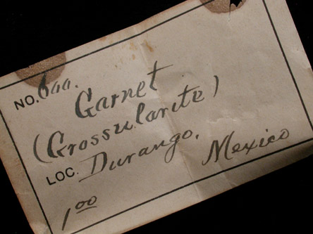Grossular Garnet from Jalostoc (Xalostoc), Durango, Mexico