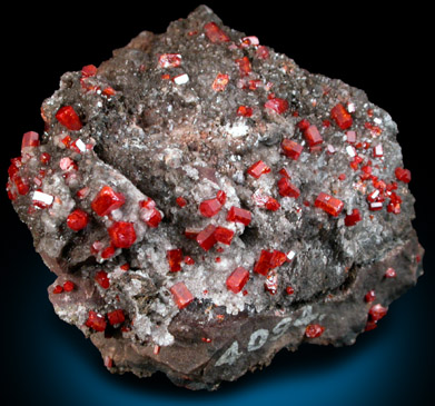 Vanadinite from (Hamburg Mine), Yuma County, Arizona