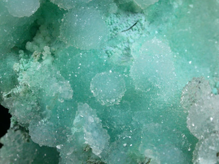 Quartz over Chrysocolla from Globe-Miami District, Gila County, Arizona