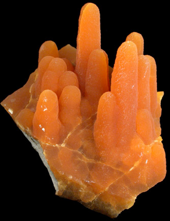 Calcite (stalactitic) from Bud Ehrle Locality, near Miles City, Carter County, Montana