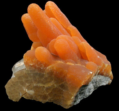 Calcite (stalactitic) from Bud Ehrle Locality, near Miles City, Carter County, Montana