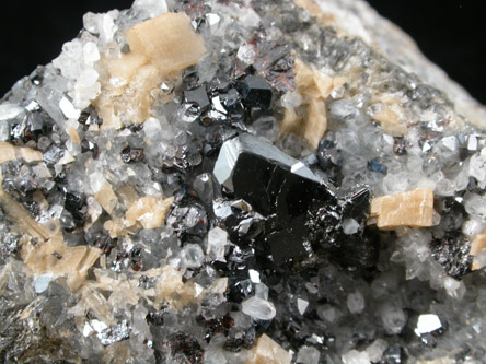Tetrahedrite, Sphalerite, Quartz from Cavnic Mine (Kapnikbanya), Maramures, Romania