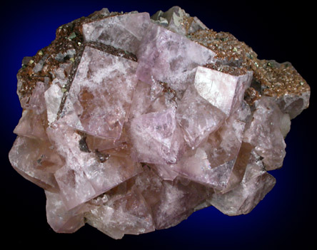 Fluorite with Siderite from Alston Moor, Cumbria, England