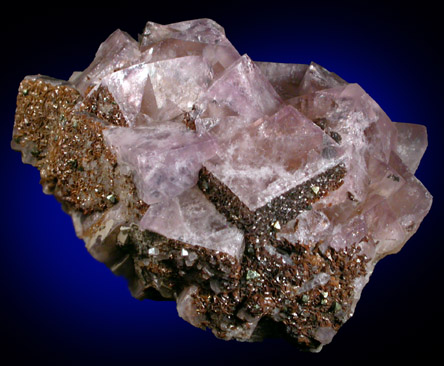 Fluorite with Siderite from Alston Moor, Cumbria, England