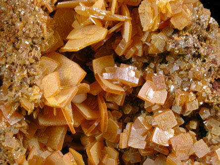 Wulfenite from Touissit Mine, 21 km SSE of Oujda, Jerada Province, Oriental, Morocco