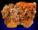 Wulfenite with Calcite from Ahumada Mine, Sierra de Los Lamentos, Chihuahua, Mexico