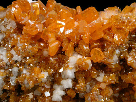 Wulfenite with Calcite from Ahumada Mine, Sierra de Los Lamentos, Chihuahua, Mexico