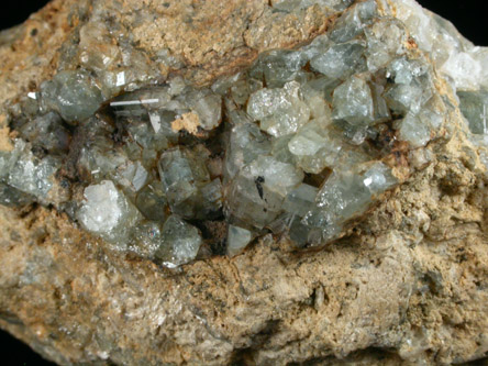 Fluorapatite on Quartz from Ehrenfriedersdorf, Sachsen (Saxony), Germany