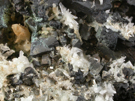 Tetrahedrite, Quartz, Chalcopyrite, Pyrite from Boston & Tintic Mine, Tintic District, Juab County, Utah