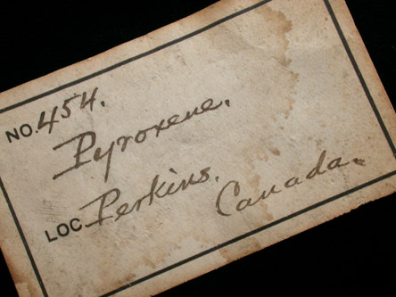 Pyroxene from Perkins, Qubec, Canada
