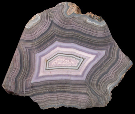 Quartz var. Banded Agate from Mexico