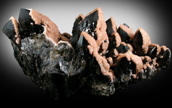 Quartz var. Smoky with Dolomite from Cavnic Mine (Kapnikbanya), Maramures, Romania