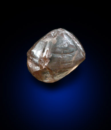 Diamond (0.93 carat brown complex crystal) from Mwadui, Shinyanga, Tanzania