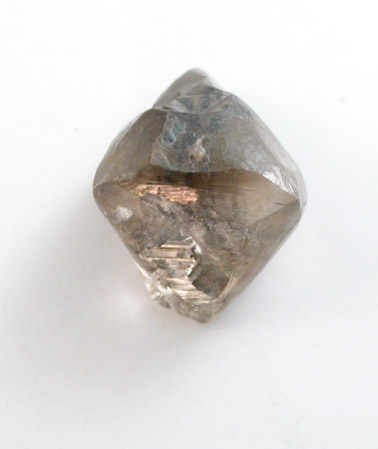 Diamond (1.08 carat octahedral crystal with carbon inclusions) from Finsch Mine, Free State (formerly Orange Free State), South Africa