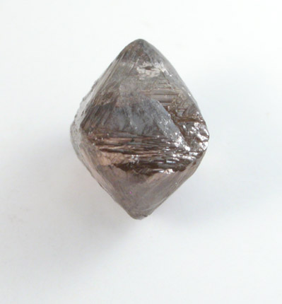 Diamond (1.05 carat brown octahedral crystal) from Orapa Mine, south of the Makgadikgadi Pans, Botswana