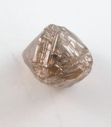 Diamond (1.04 carat octahedral crystal with carbon inclusions) from Finsch Mine, Free State (formerly Orange Free State), South Africa