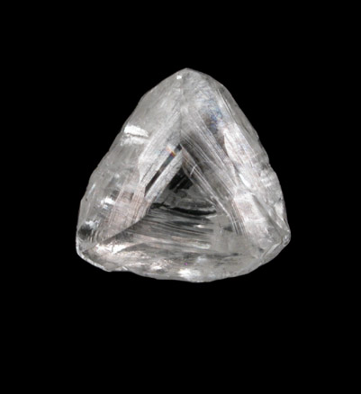 Diamond (0.71 carat macle, twinned crystal) from Premier Mine, Gauteng Province, South Africa