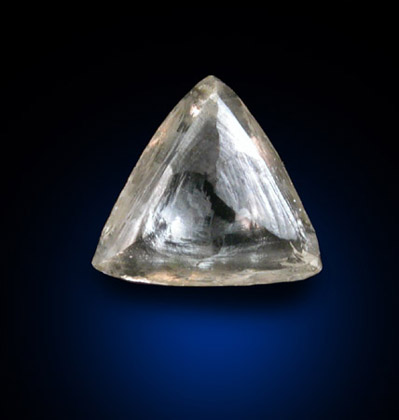 Diamond (0.44 carat macle, twinned crystal) from Premier Mine, Gauteng Province, South Africa