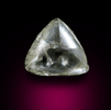 Diamond (0.54 carat yellow macle, twinned crystal) from Diamantino, Mato Grosso, Brazil