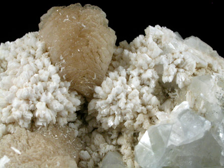 Stilbite, Laumontite, Apophyllite from Upper New Street Quarry, Paterson, Passaic County, New Jersey