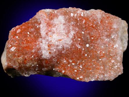 Vanadinite and Calcite from Apex Mine, San Carlos, Manuel Benavides, Chihuahua, Mexico