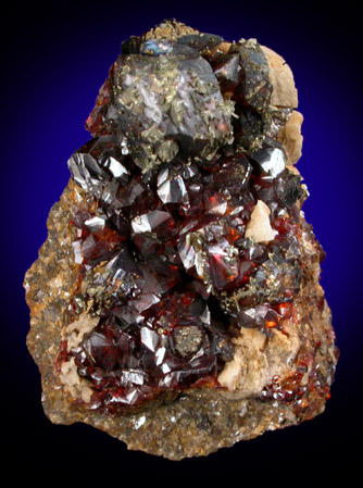 Sphalerite, Chalcopyrite, Dolomite from Tri-State Lead-Zinc Mining District, near Joplin, Jasper County, Missouri