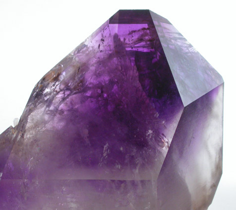 Quartz var. Amethyst with 8.60 carat triangular gemstone from Jackson's Crossroads, 46.5 km east of Athens, Wilkes County, Georgia