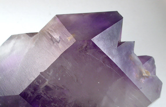 Quartz var. Amethyst with 8.60 carat triangular gemstone from Jackson's Crossroads, 46.5 km east of Athens, Wilkes County, Georgia