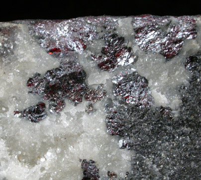 Pyrargyrite var. Ruby Silver from Mina Sud America, Caracoles District, Sierra Gorda, Chile