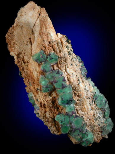 Fluorite on Orthoclase from Erongo Mountains, Damaraland, Namibia