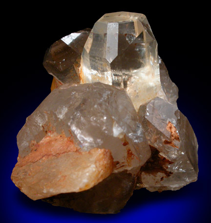 Topaz on Quartz from Klein Spitzkoppe, 56 km WNW of Usakos, Erongo region, Namibia