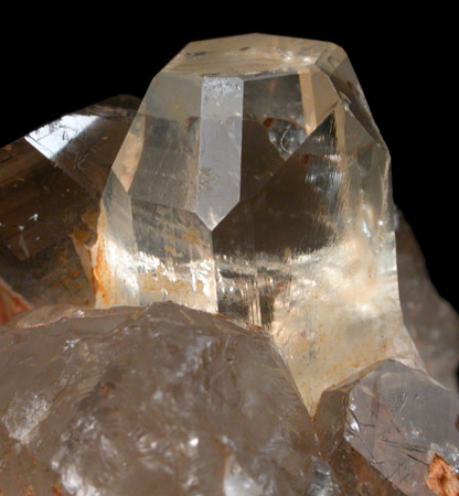 Topaz on Quartz from Klein Spitzkoppe, 56 km WNW of Usakos, Erongo region, Namibia